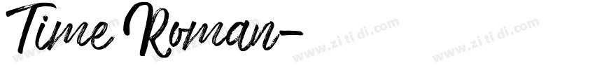 Time Roman字体转换